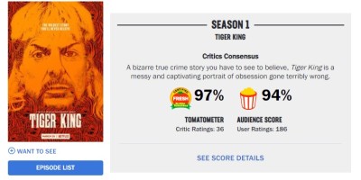 Netflix《养虎为患》烂番茄97%好评！凯特麦金侬主演剧集版对抗异国乔