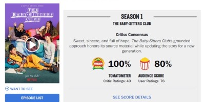 烂番茄新鲜度100%！Netflix续订美剧《保姆俱乐部》第二季