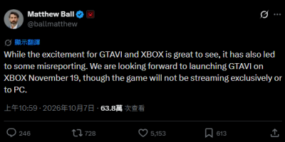 Xbox拿下《GTA 6》独家云端串流权？官方紧急澄清：PC玩家无法首日云端抢先玩