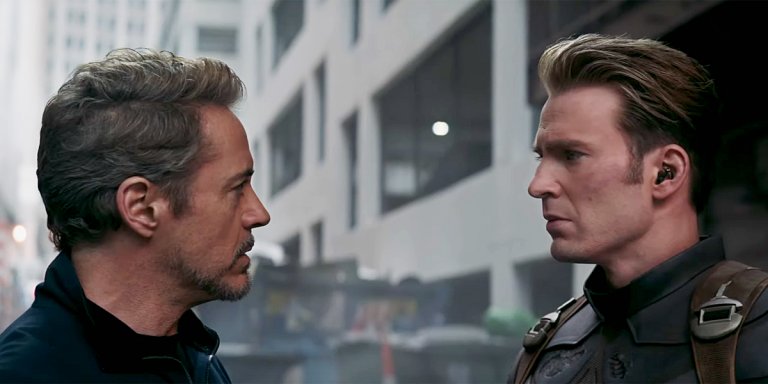 《复仇者联盟4：终局之战》(Avengers: Endgame) 新预告释出美国队长 (Captain America) 与钢铁人 (Iron man) 的画面。